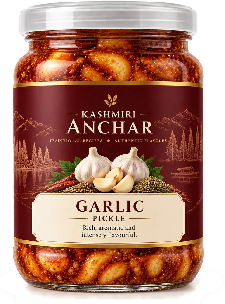Kashmiri Anchar Garlic Pickle
